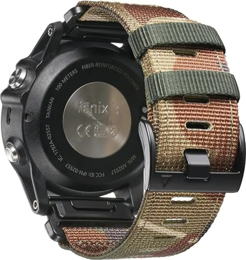 QuickFit 22mm 26mm Nylon Strap For Garmin Fenix 7 7X 6X Pro/Epix Pro Gen 2 51mm