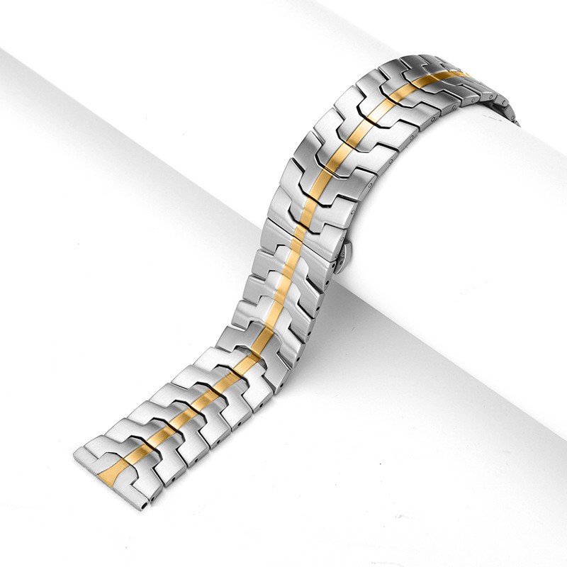Quality Solid Stainless Steel Watch Strap Men’s Fashion Metal Bracelet 20mm 22mm