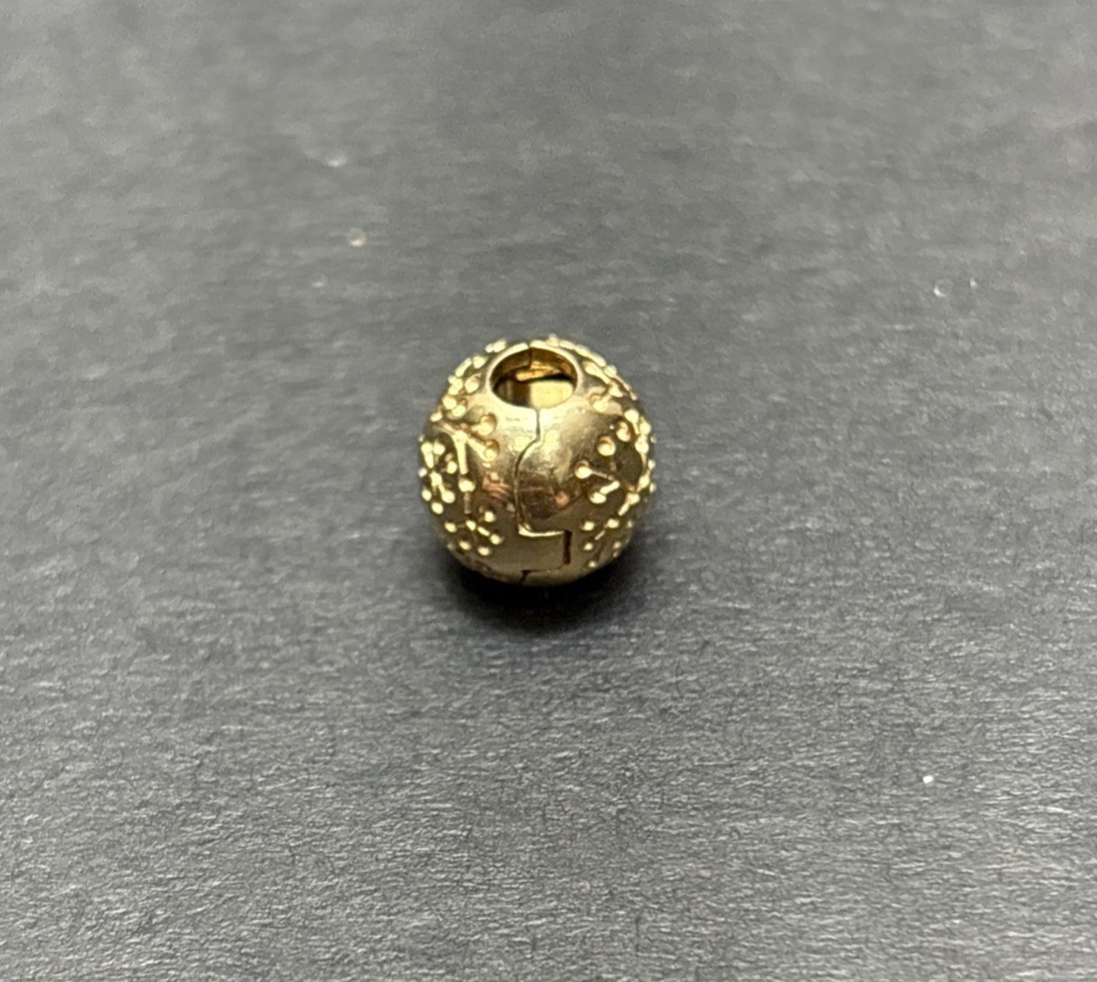 Pandora ALE Authentic 14k (585) Yellow Gold Floral Lucerne Clip Charm