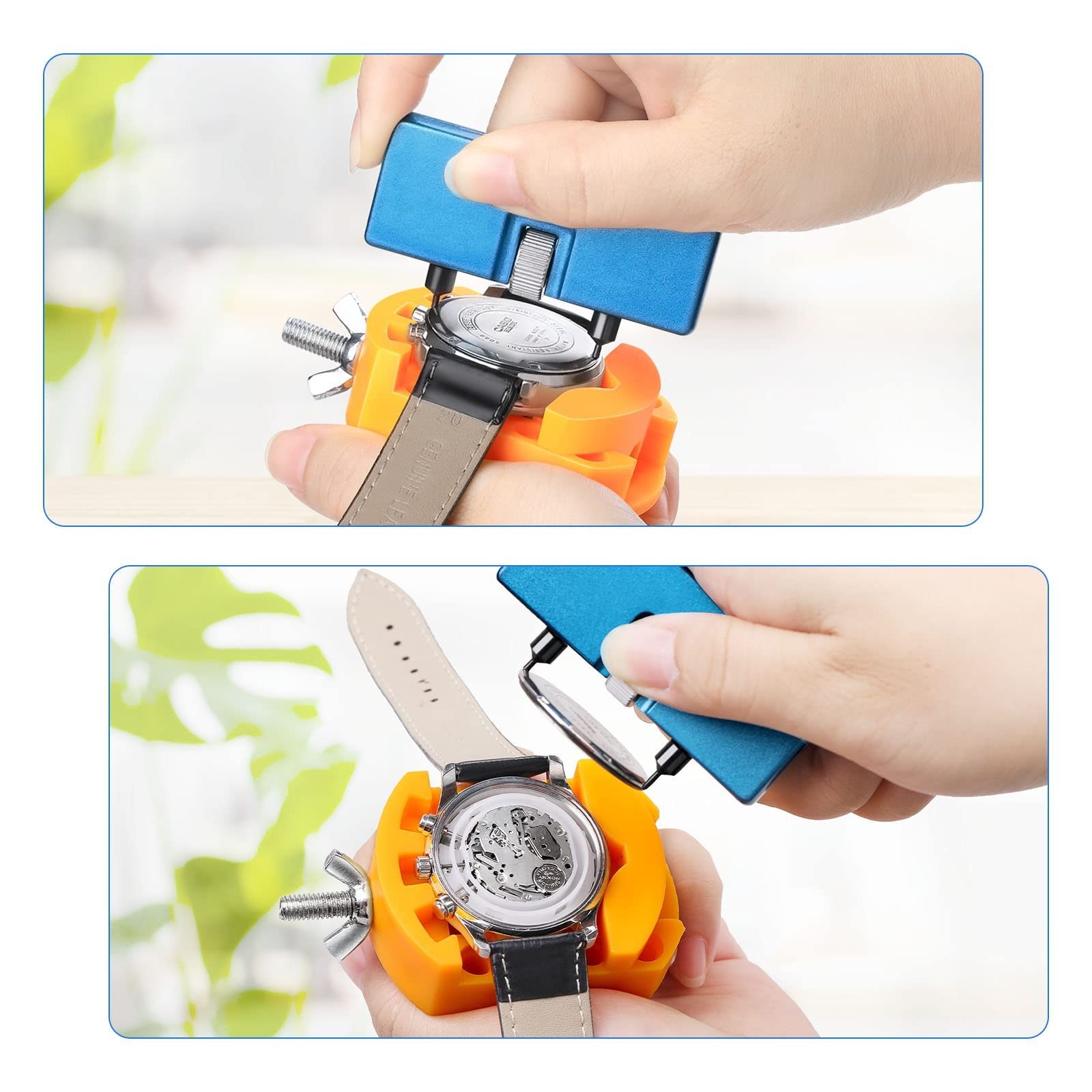 JOREST Watch Battery Replacement Tool Kit, Wrench Back Remover for Blue