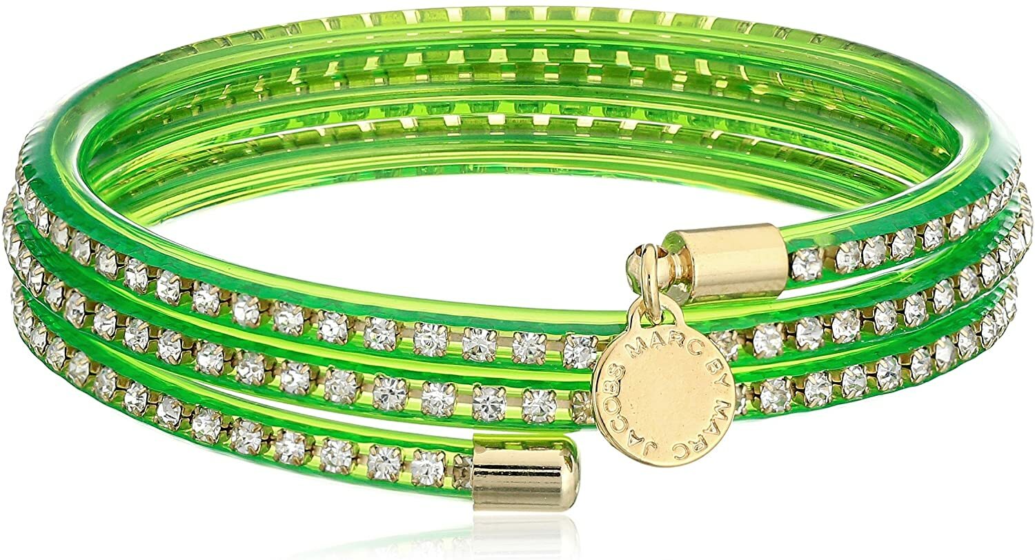 Marc By Marc Jacobs Slinky Green Toucan Zirconia Bracelet – Model M5131109