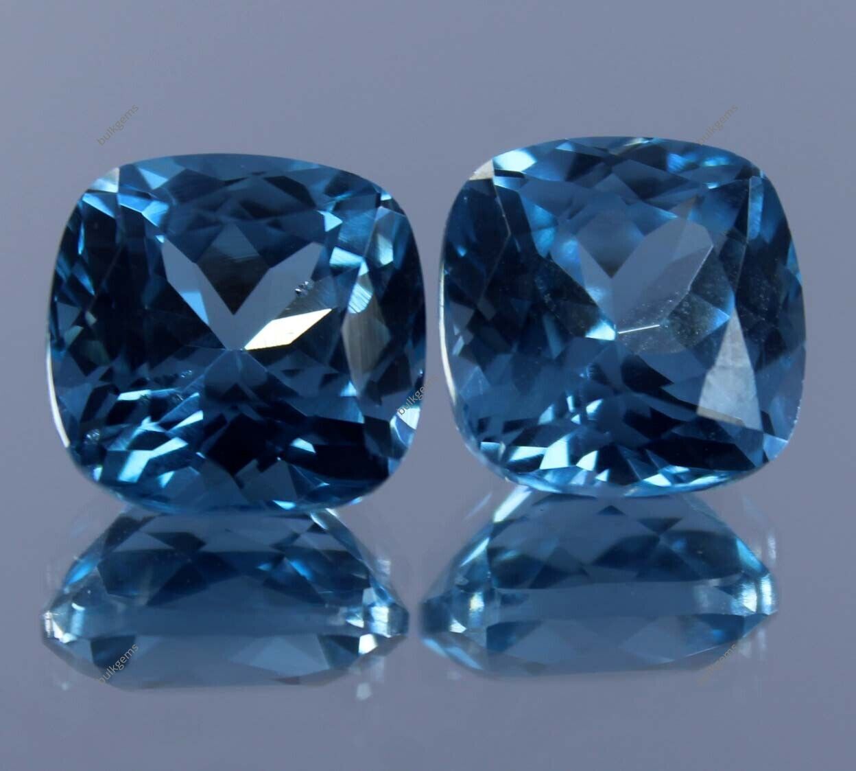 Certified Natural Santa Maria Blue Aquamarine Loose Gemstone 15 Ct Cushion Cut