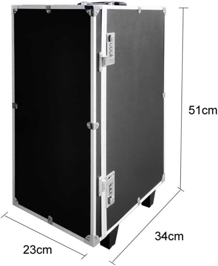 Rolling Jewelry Trolley Case with Drawers Sturdy Case for Travel and Vendor Show