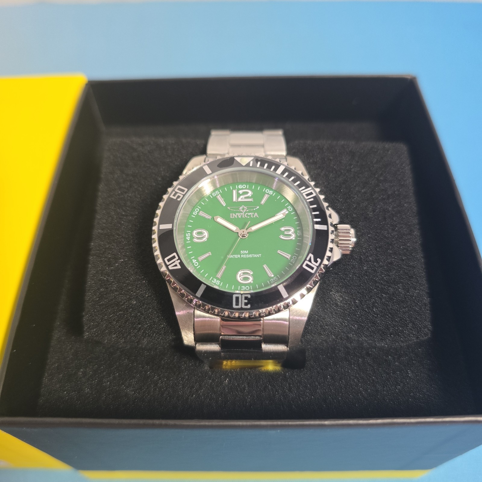 Invicta Specialty Men’s Watch 40mm-Steel 49346 Diver Style Green Face S/S NIB