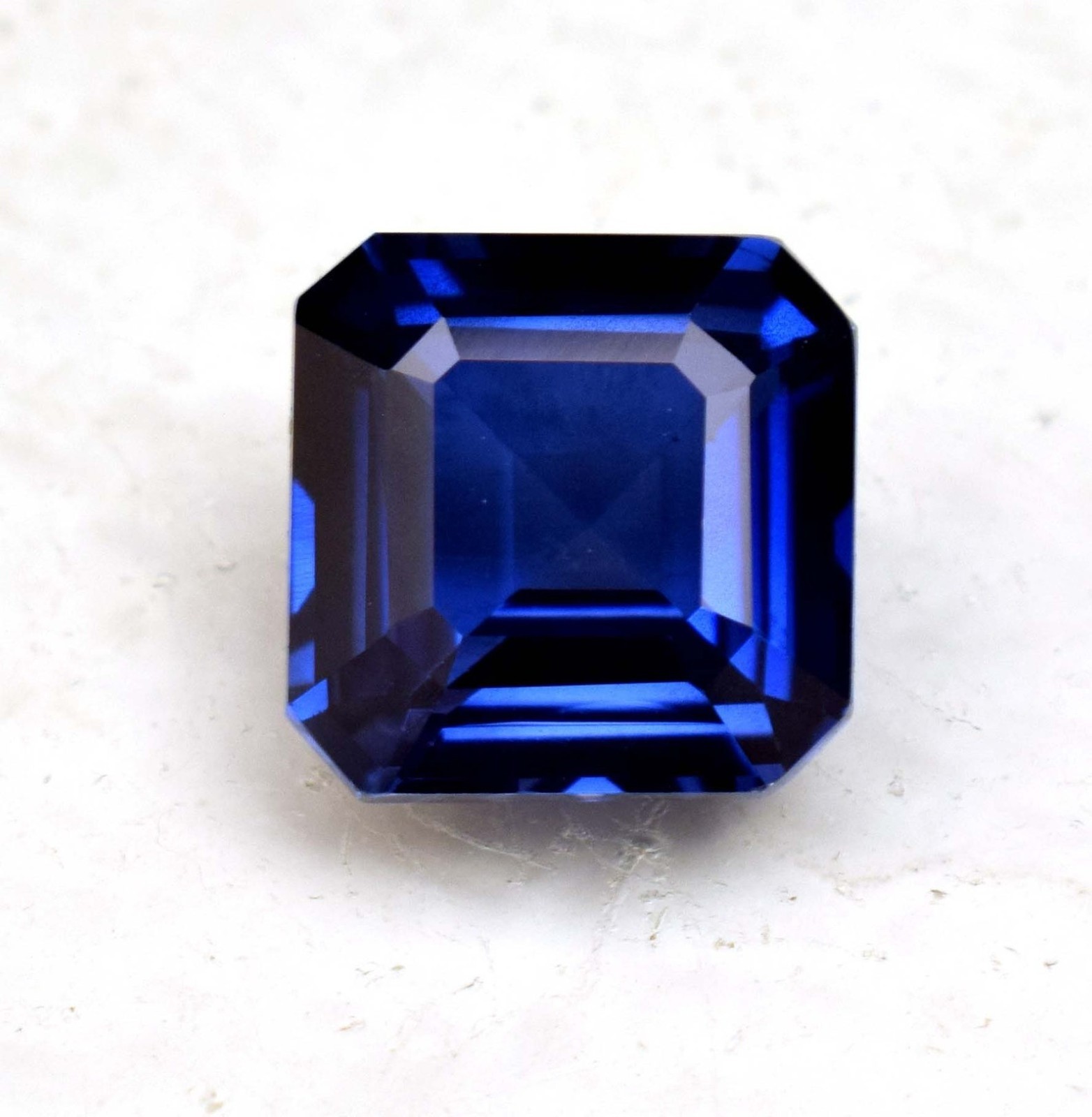 Asscher Cut Natural Kashmiri BLUE Sapphire 9.78 Ct Certified Loose Gemstone
