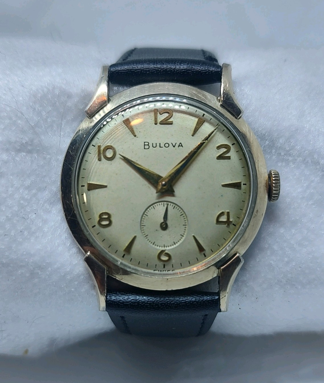 1956 Bulova L6 Gold Filled Dress Watch Fancy Lugs Small Seconds 11AC 17J Manual