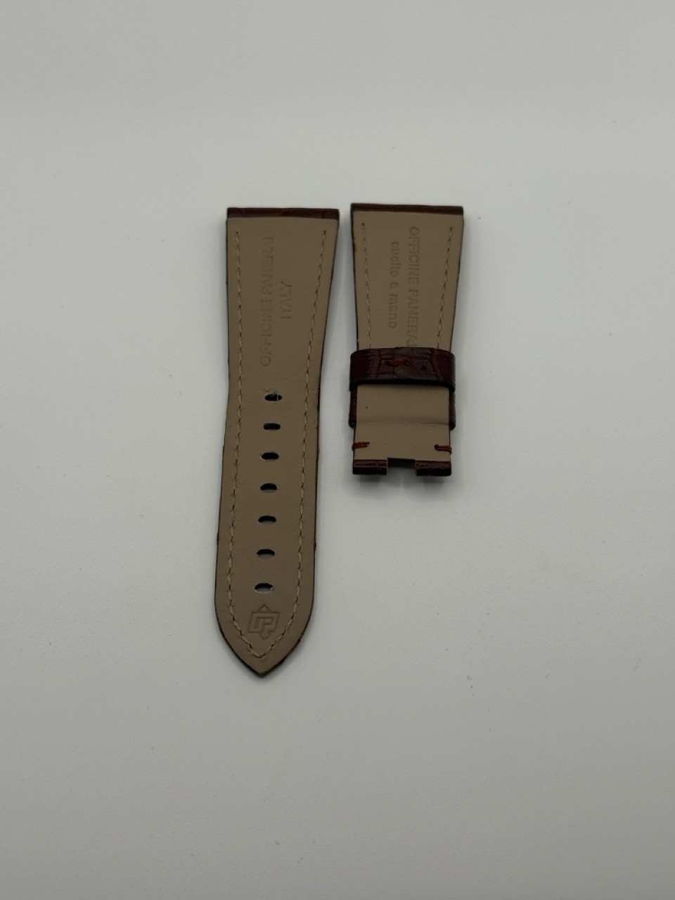 Panerai Dark Brown Alligator Strap Band 26 mm for Deployment Buckle NEW OEM