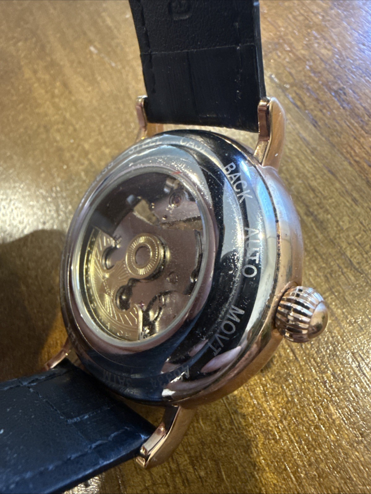 Stauer Moon Phase Skeleton Men’s Automatic Watch 46334 NEW Factory Protector
