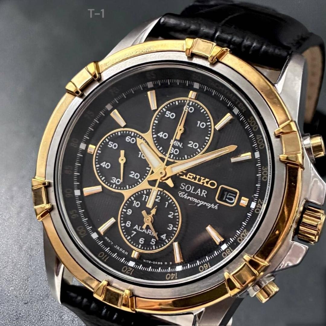 Seiko SSC142P1 V172 Solar Chronograph Men’s Watch 42mm