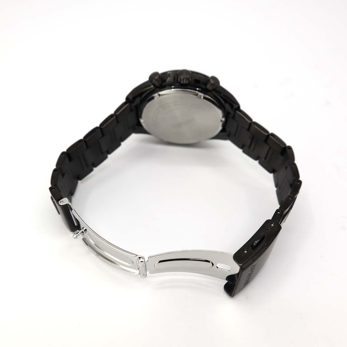 Watch SEIKO SBPY169 Solar Chronograph Black SS 23s68 1