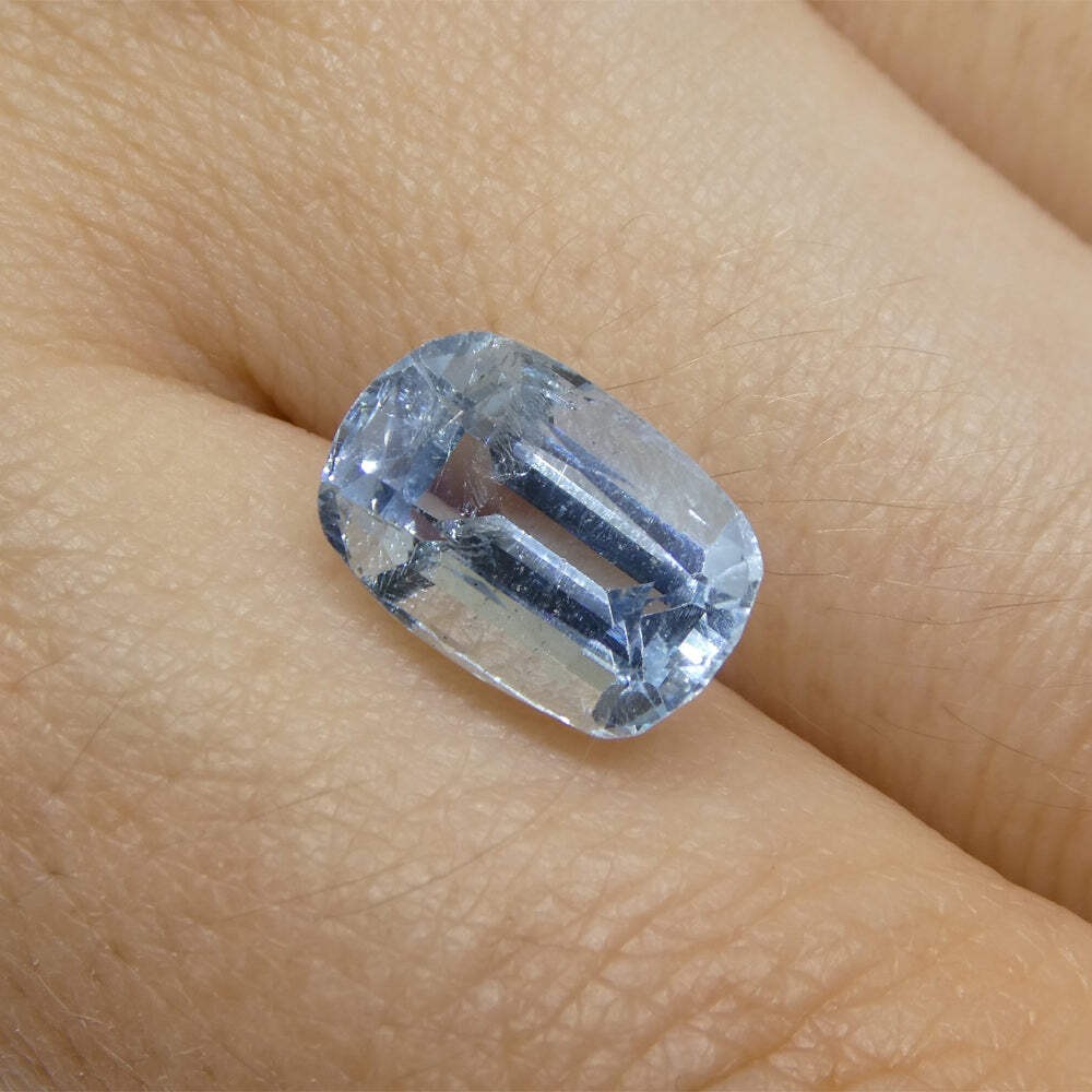 3.54ct Cushion Blue Aquamarine from Brazil