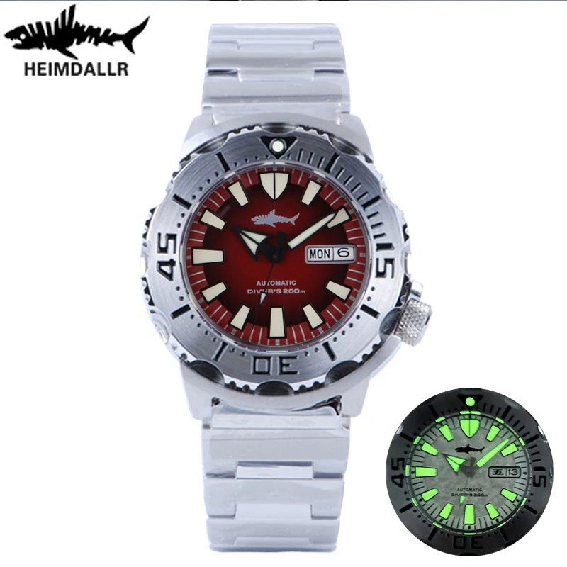 HEIMDALLR Monster V2 Men’s Automatic Diver Watch NH36A 200M Sapphire Crystal