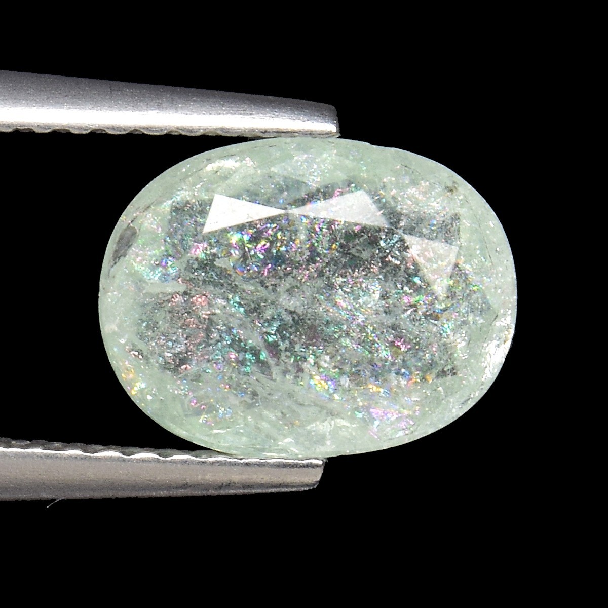1.75Ct Copper Bearing Paraiba Tourmaline Pale Green 100% Natural Gemstone Africa