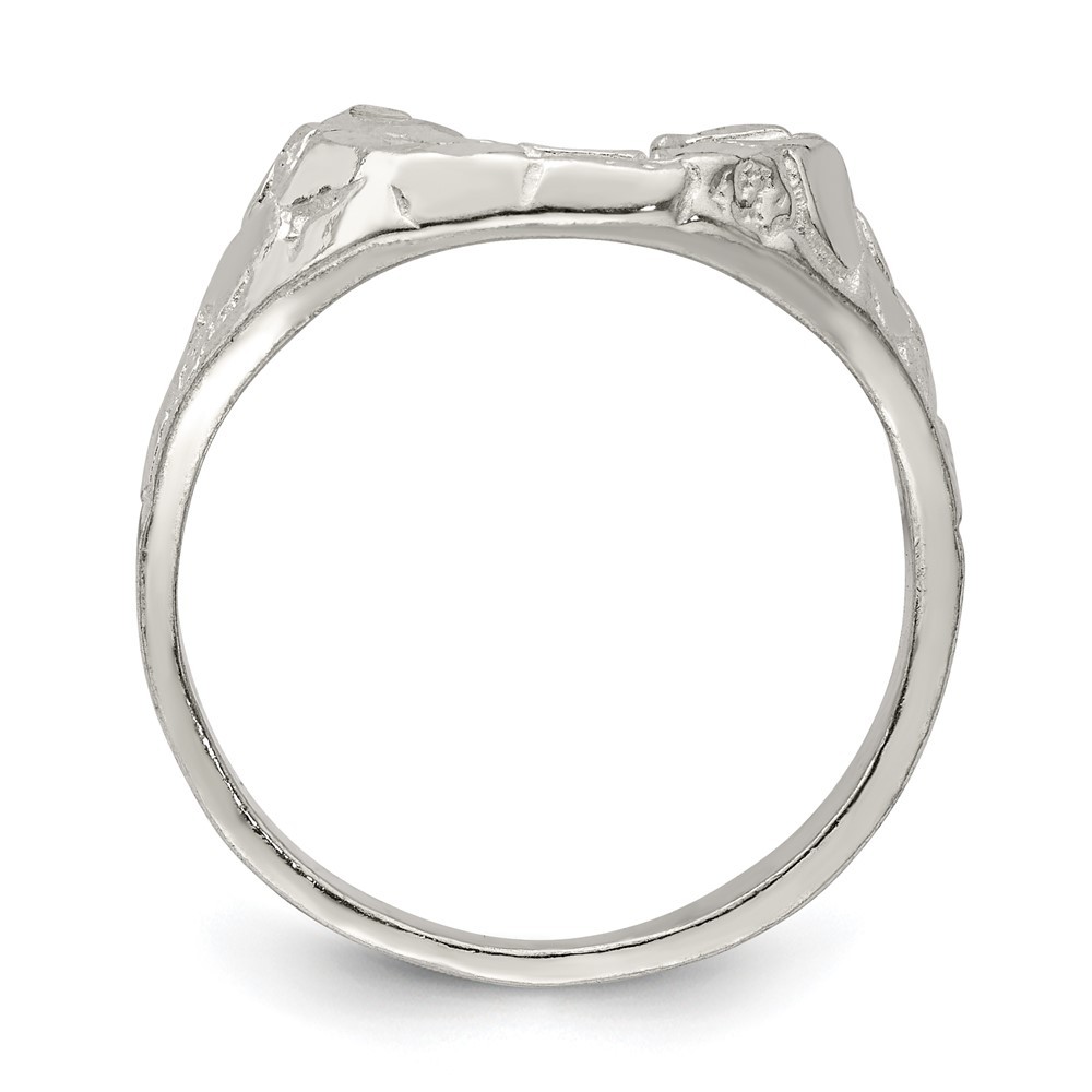 Sterling Silver Horseshoe Ring Size 10 Gift for Men’s