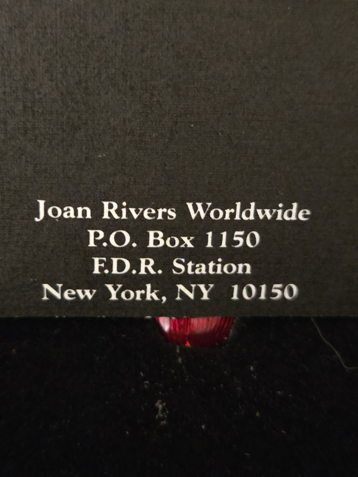 Beautiful Joan Rivers Red/Burgundy enamel egg Pedant With Chain. NIB