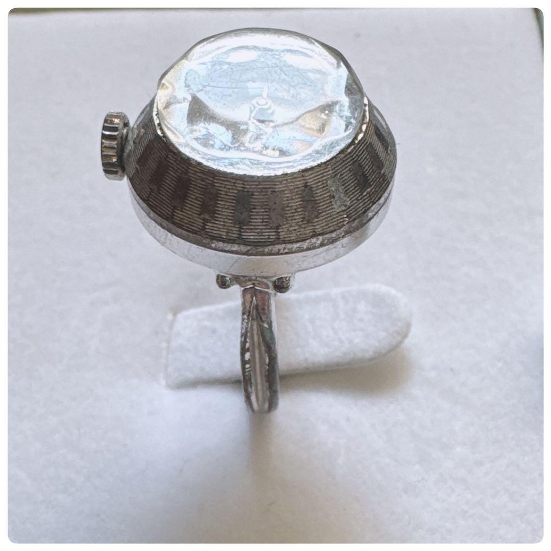 SEIKO Ring Watch, Manual Winding, 17 Jewels, Silver Color