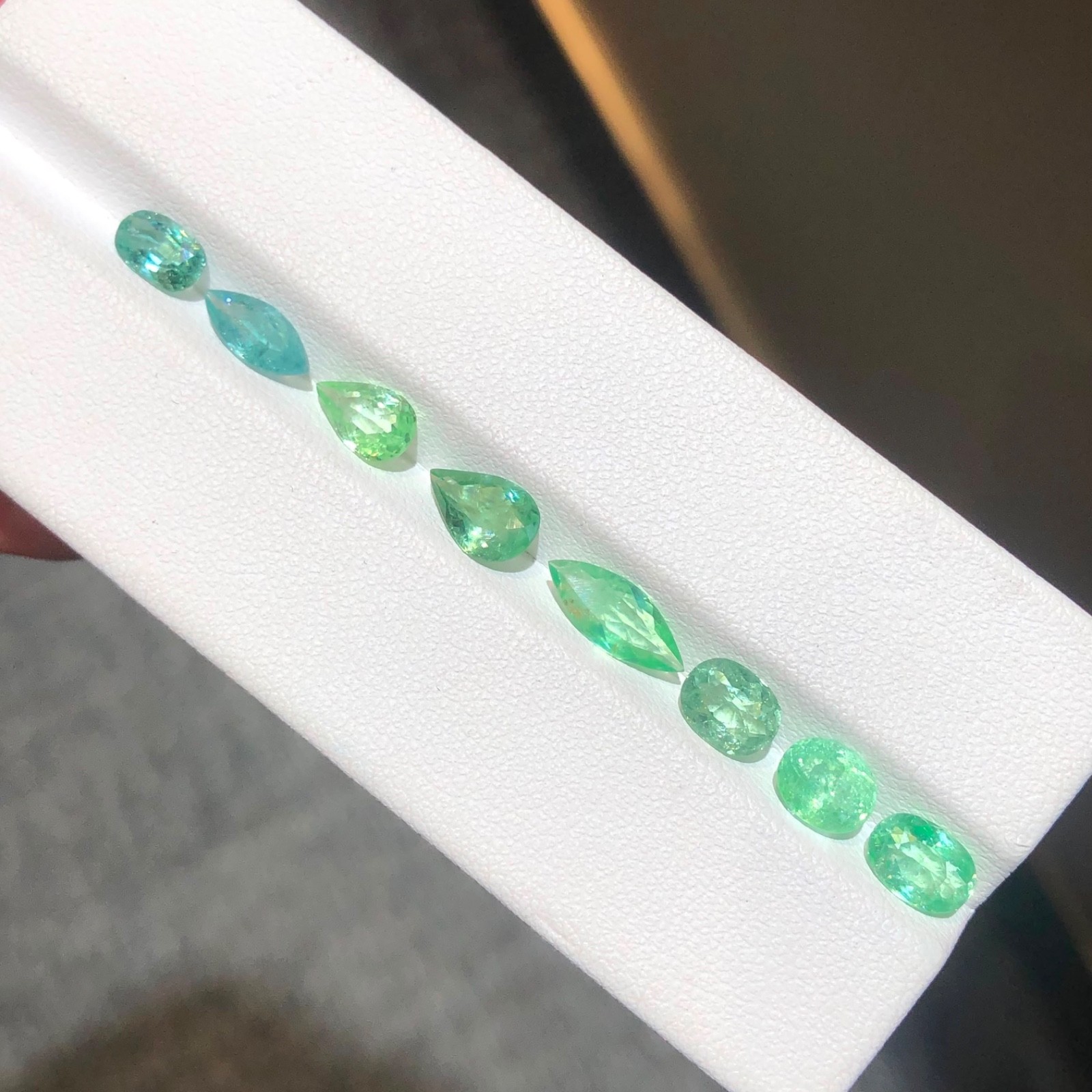5.95 Carat Natural Paraiba Tourmaline Lot Mix Shape From Africa