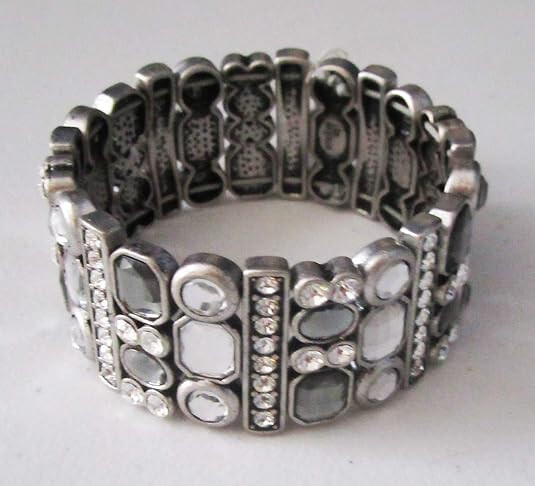 Lia Sophia Jewelry PARTY FAVOR Stretch Bracelet in Silver RV$132