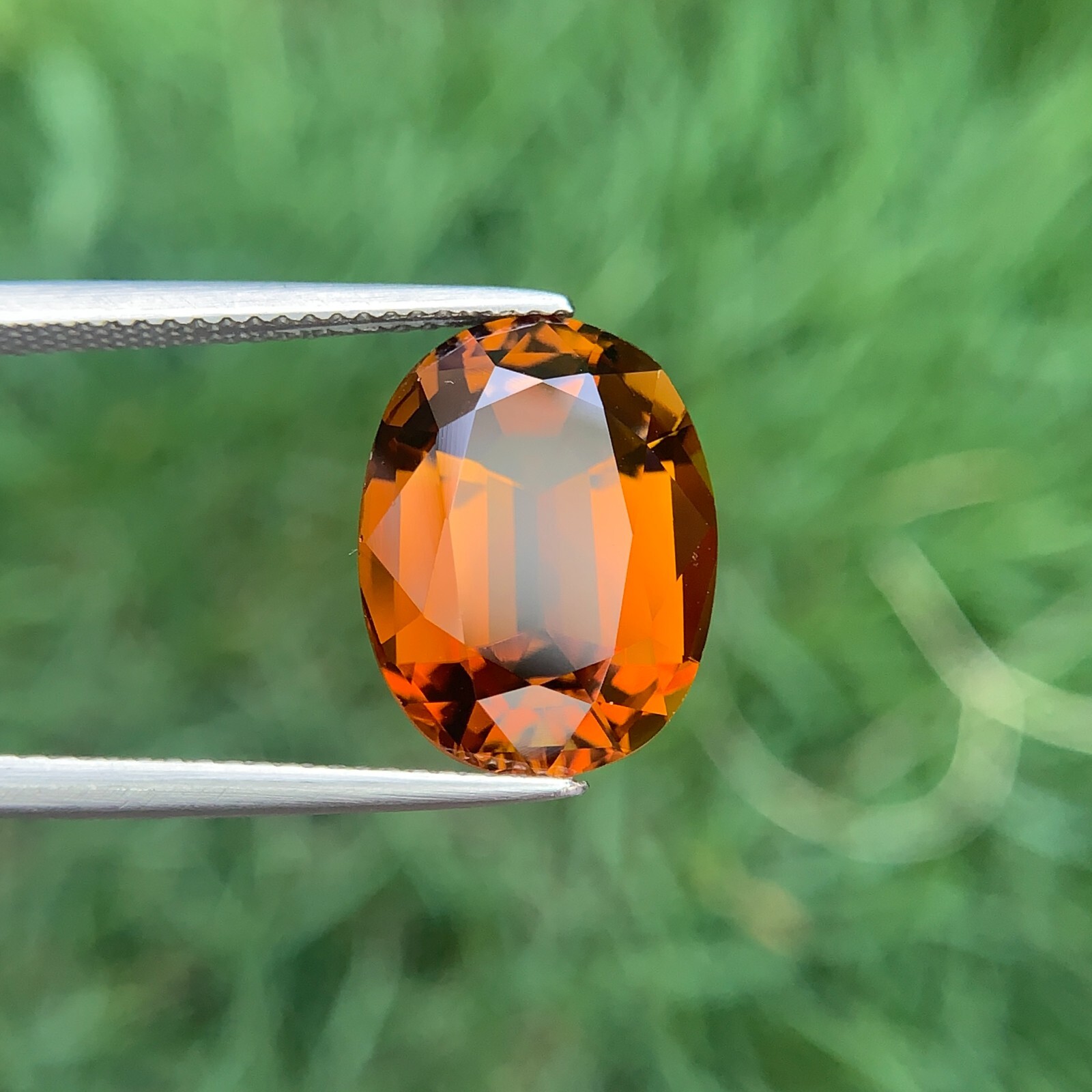 8.65 Cts Natural Orange Tourmaline Beautiful Oval Cut Loose Gemstone Tanzania