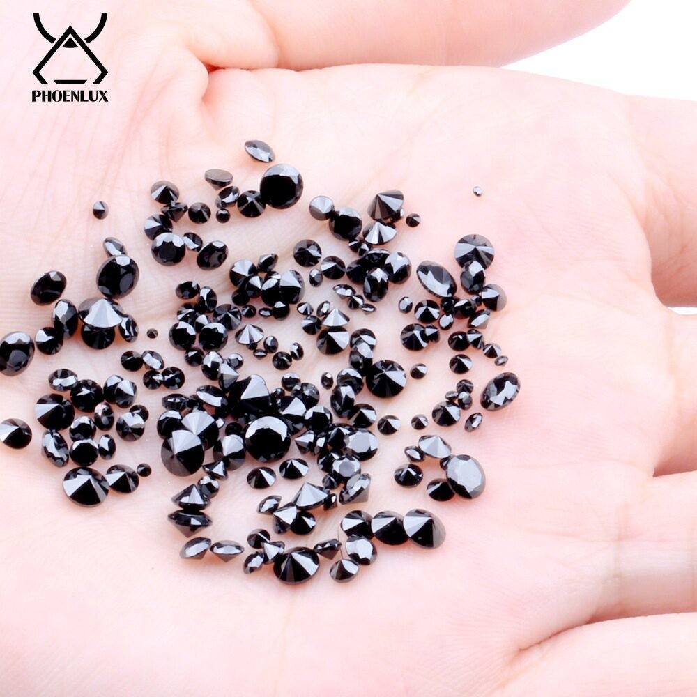 5A 14 Colors Round Red Black Cubic Zirconia Stone Loose CZ Stones For Jewelry