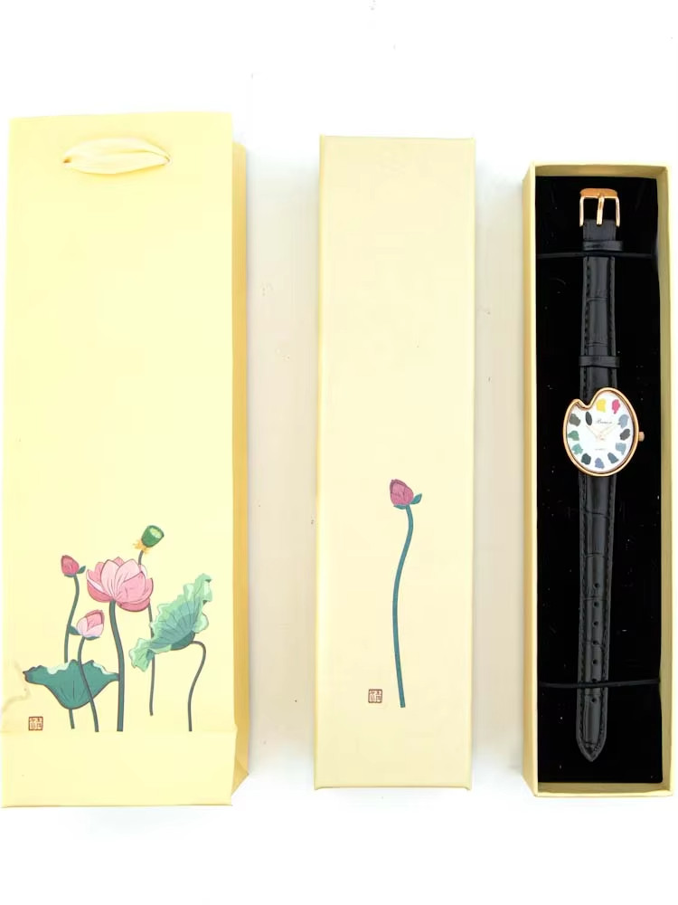 Y2K Paint Board Art Women Watch Student Vintage Retro Quartz Wristwatch Gift