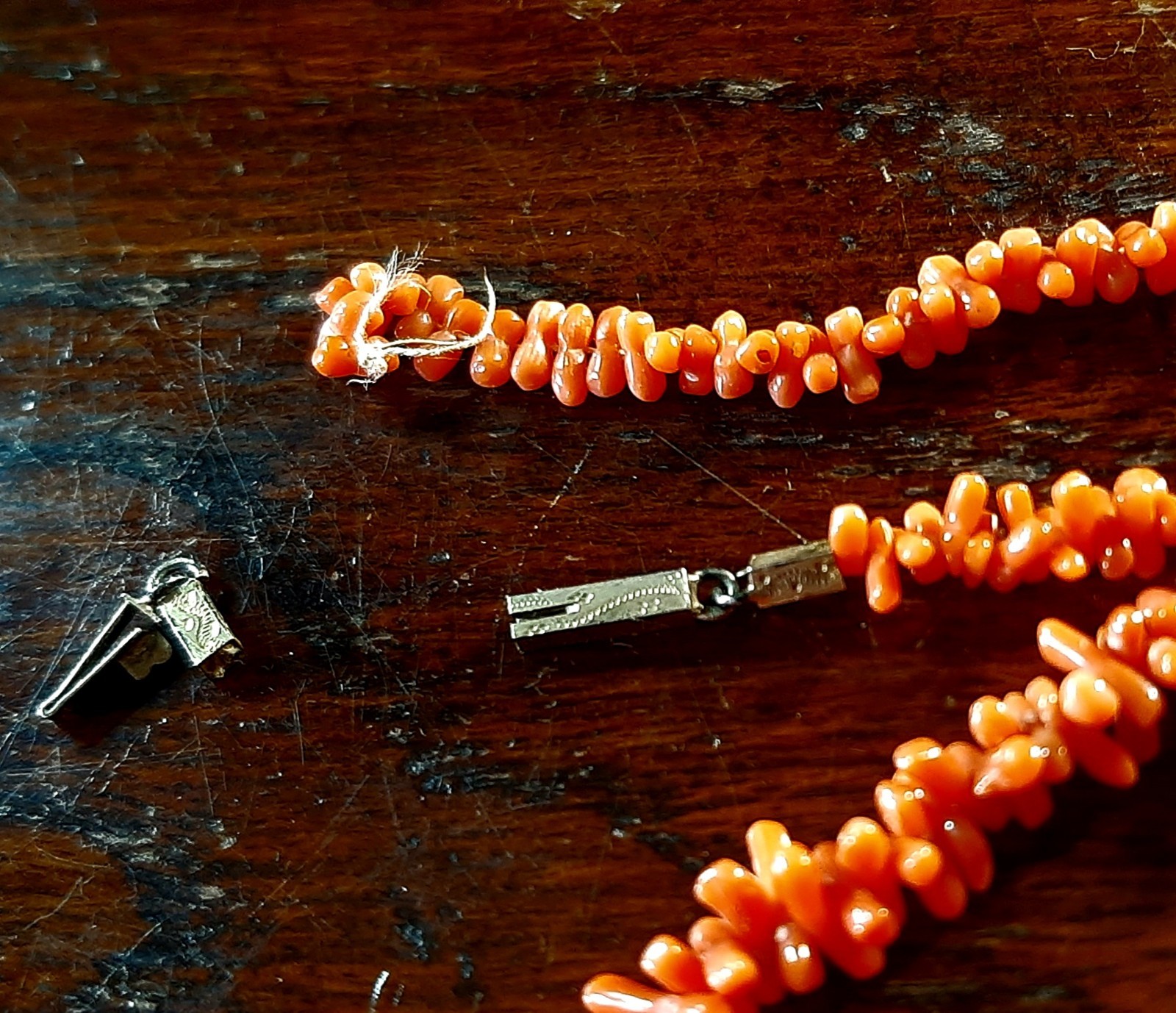 Necklace – Mediterranean Coral – Vintage 24 Gr 70cm