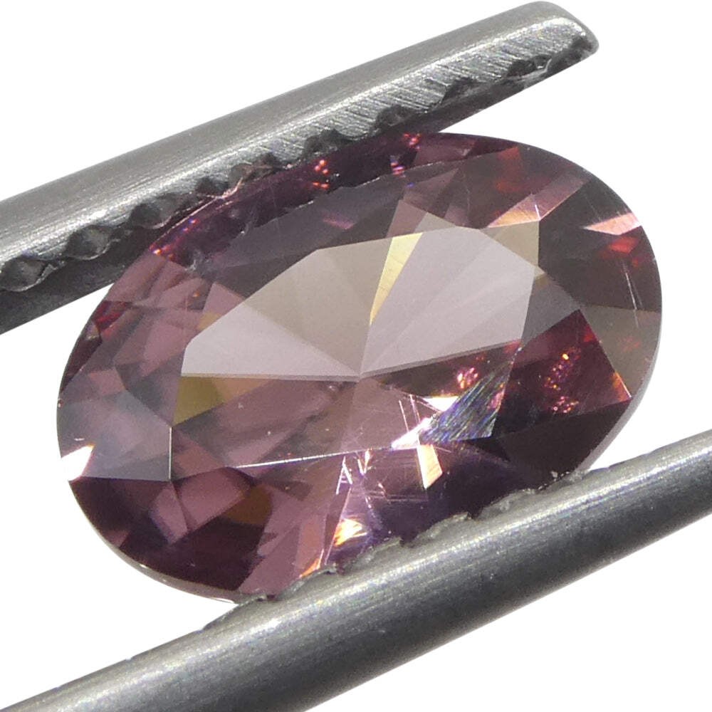 0.95ct Natural Earth Mined Oval Master Brilliant Cut Pink Zircon from Sri Lanka
