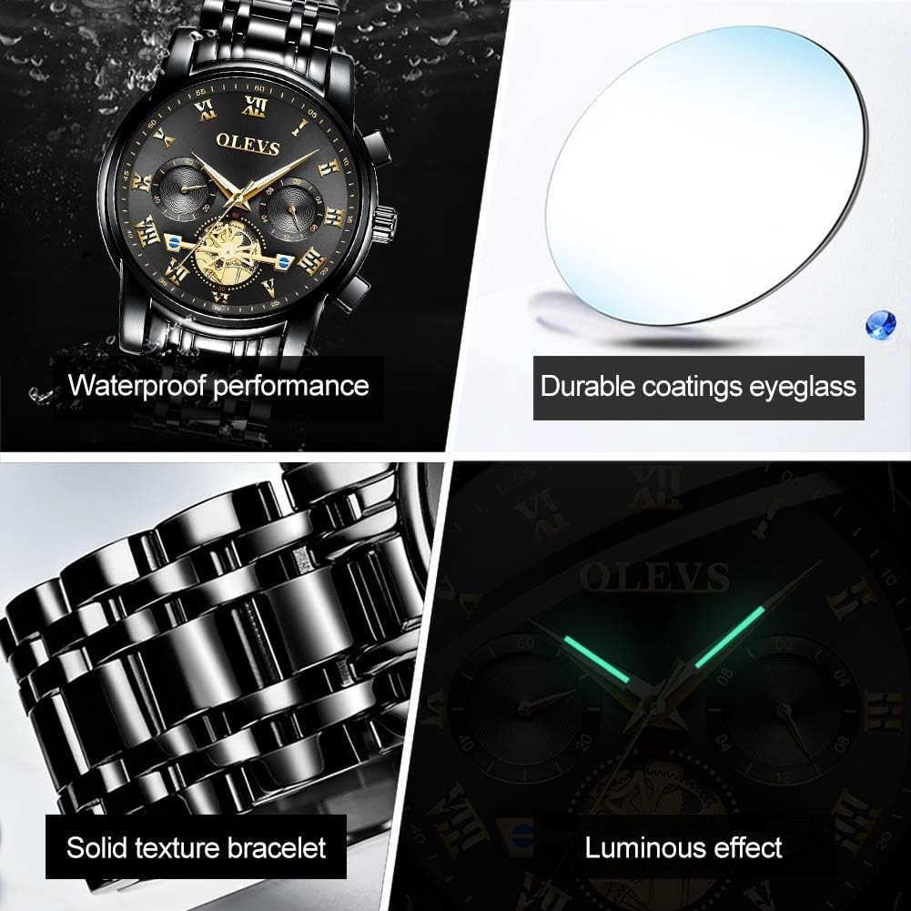 Waterproof Men’s Watch with Chronograph & Adjustable Band – Fashion Essential