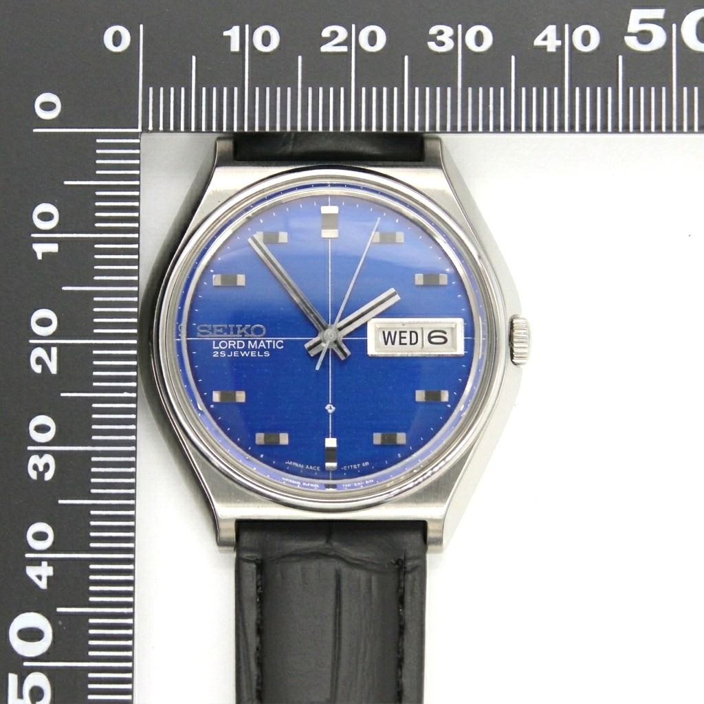 [N MINT] SEIKO LORD MATIC 5606-7010 Blue Automatic 37mm 25J Men’s Watch JP Z312