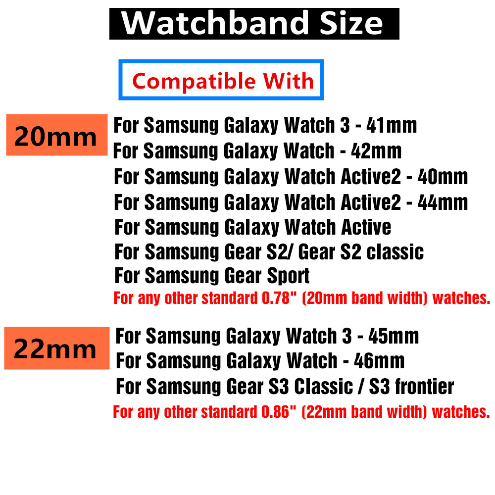 Weave Nylon Berry Loop Band Strap For Samsung Galaxy Watch Active 20/22mm