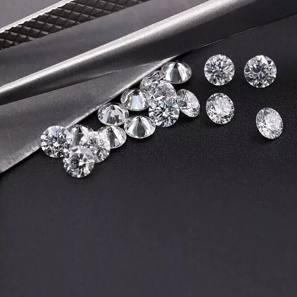 100 PCS Loose Lab Grown CVD Diamond 3.00 MM Round D Color, IF CLARITY Certified