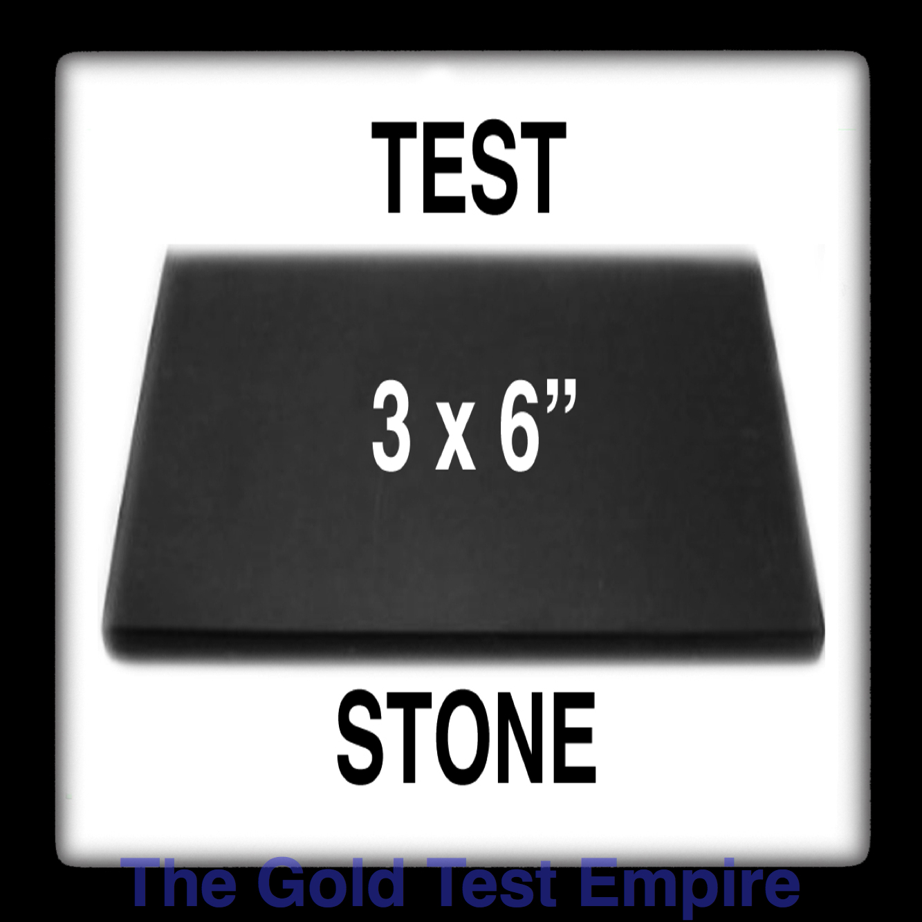 6″x3″ GOLD TEST STONE Silver Platinum Testing Scratch Tool Tester etal Jewelry