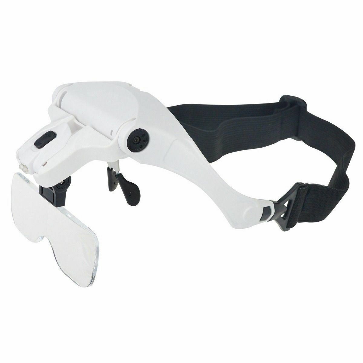 Magnifying Glass Lens LED Light Lamp Visor Head Loupe Jeweler Headband Magnifier