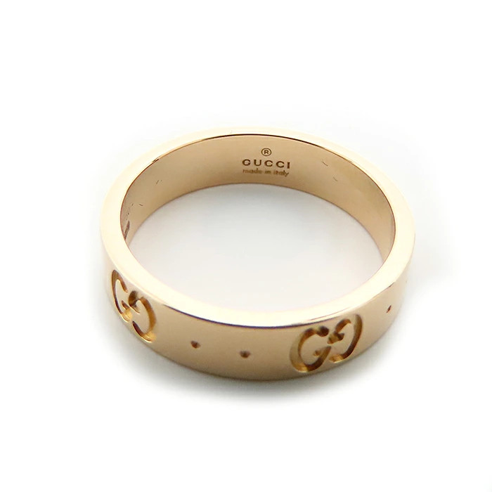 Gucci Icon Ring 750PG Pink Gold US 4.5 3.5g with Case