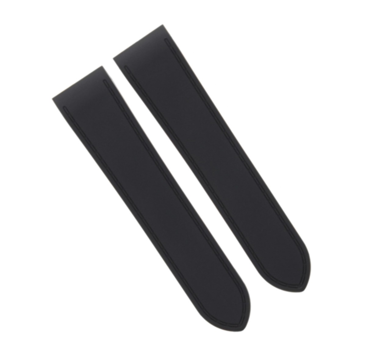 23MM 25MM RUBBER STRAP WATCH BAND FOR CARTIER SANTOS 100 XL CHRONO CLASP