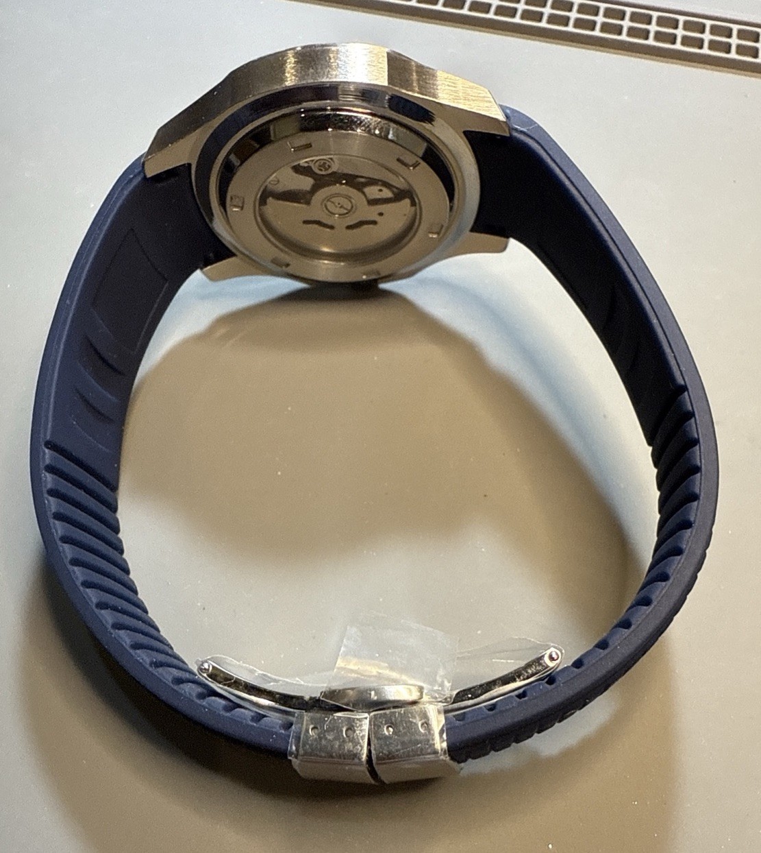Custom 40mm “Aqua” Style Blue Dial Mod Watch w/ NH35 Automatic