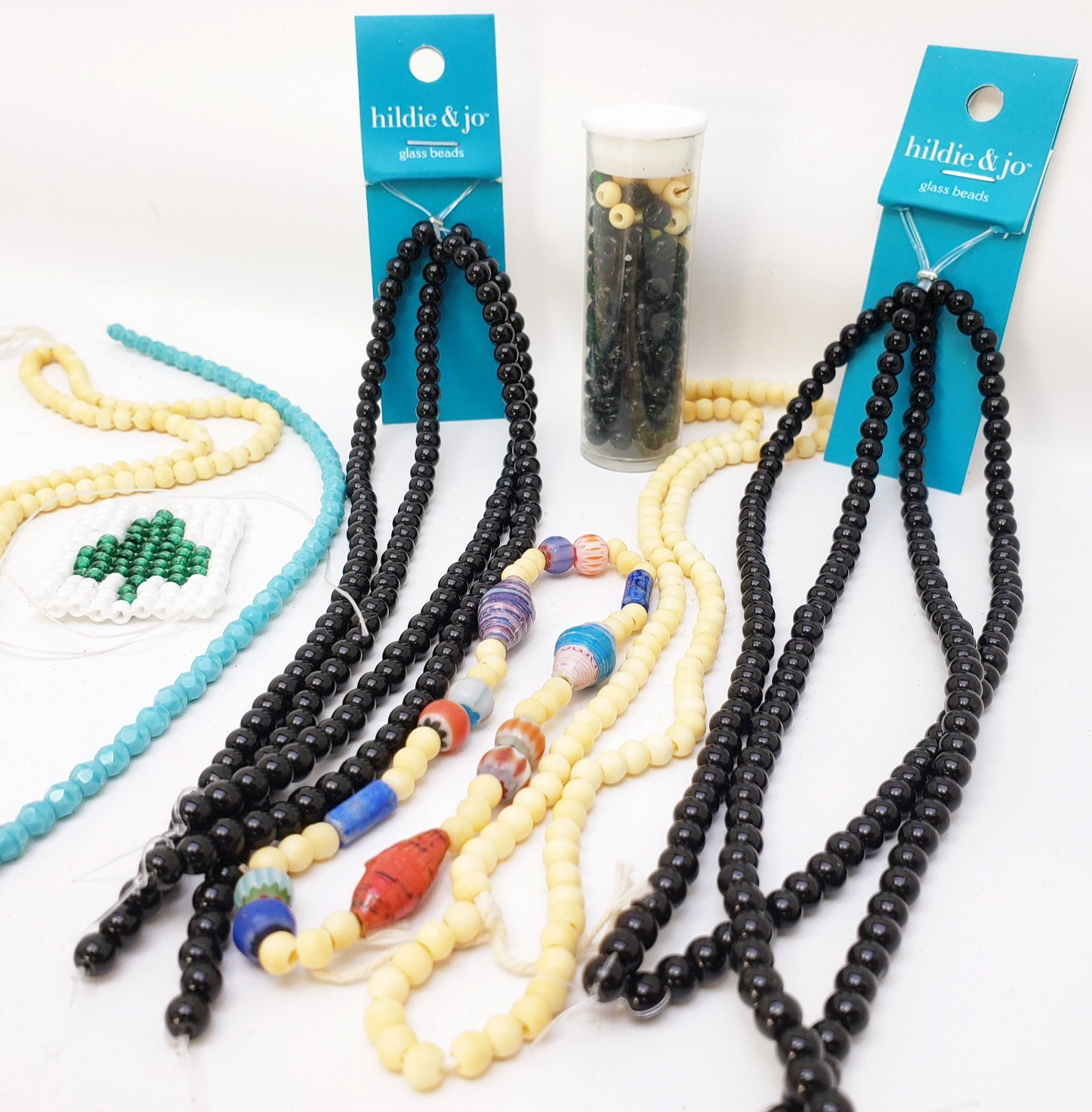 Lot of Glass Bead Necklaces Hildie & Jo and Other Beads Plus FREE Beads