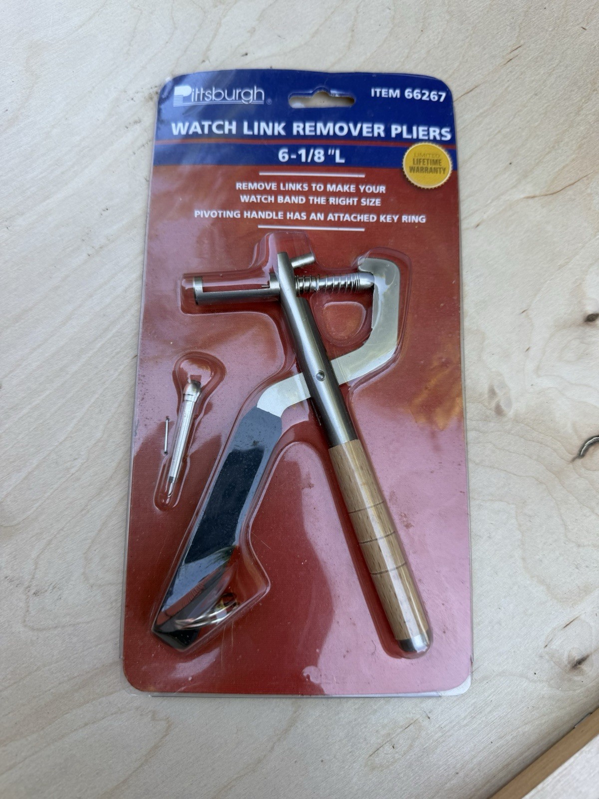 Watch Link Remover Pliers (6-1/8″ L) Item #66267 *Pivoting Handle* New