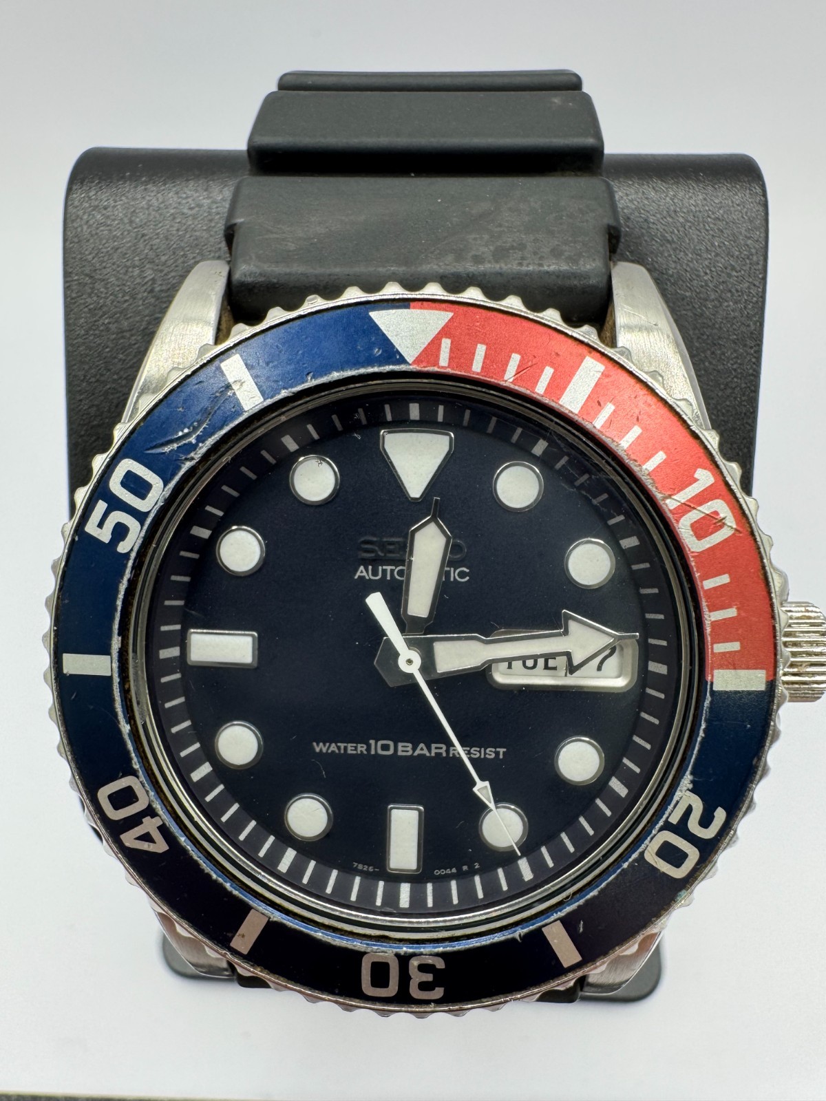 Seiko Diver’s SKX033 7S26-0040 Automatic Pepsi Men Watch Operated From JAPAN
