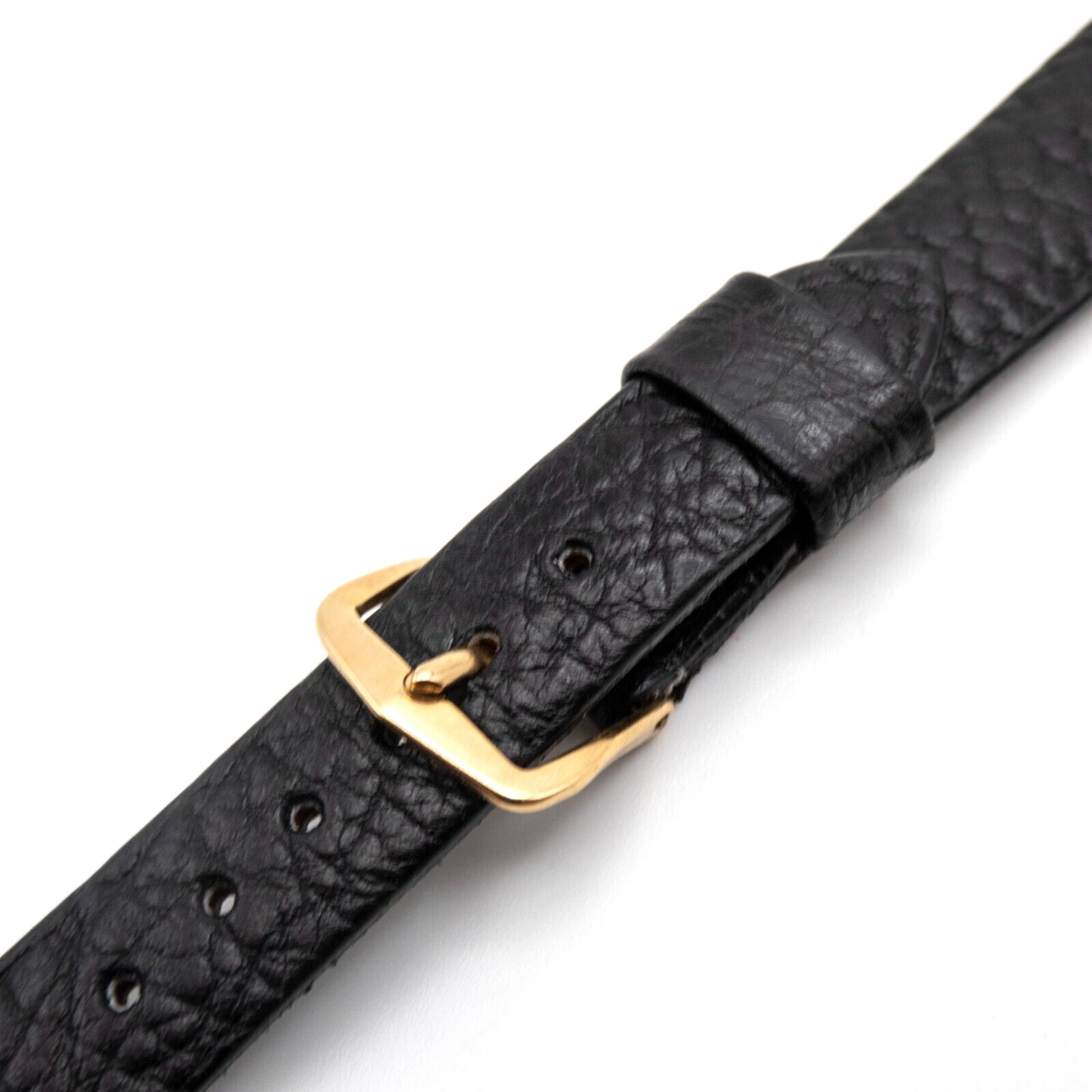 Vintage Gemex 16.0 mm calf leather wristwatch strap w/goldtone tang buckle