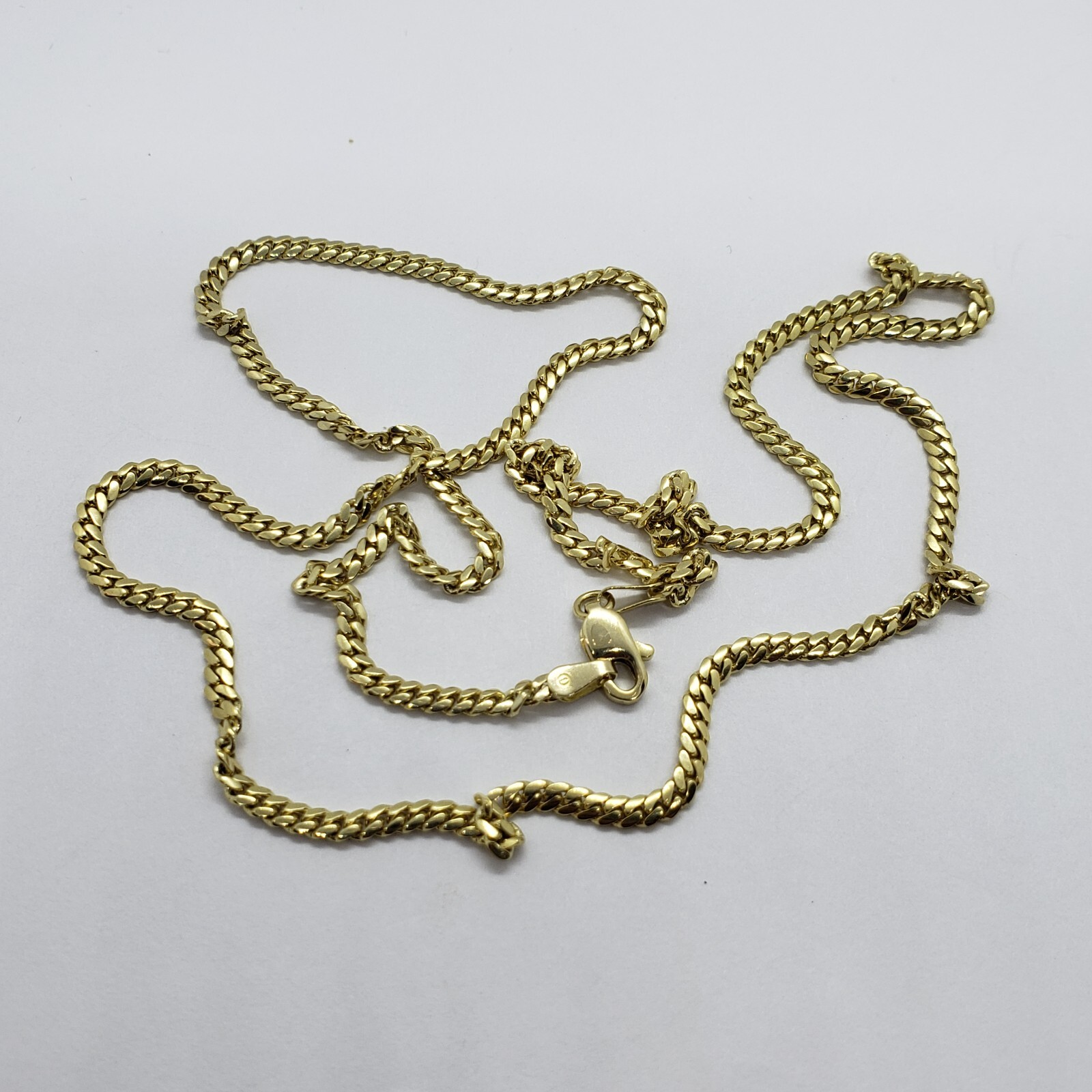 10K Solid Yellow Gold Miami Cuban Link Chain Necklace Width 2.5mm Size 18″~30″