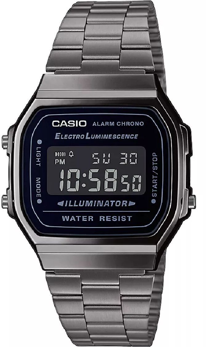 Casio A168WEGG-1B Vintage Black Dial Unisex Digital Watch