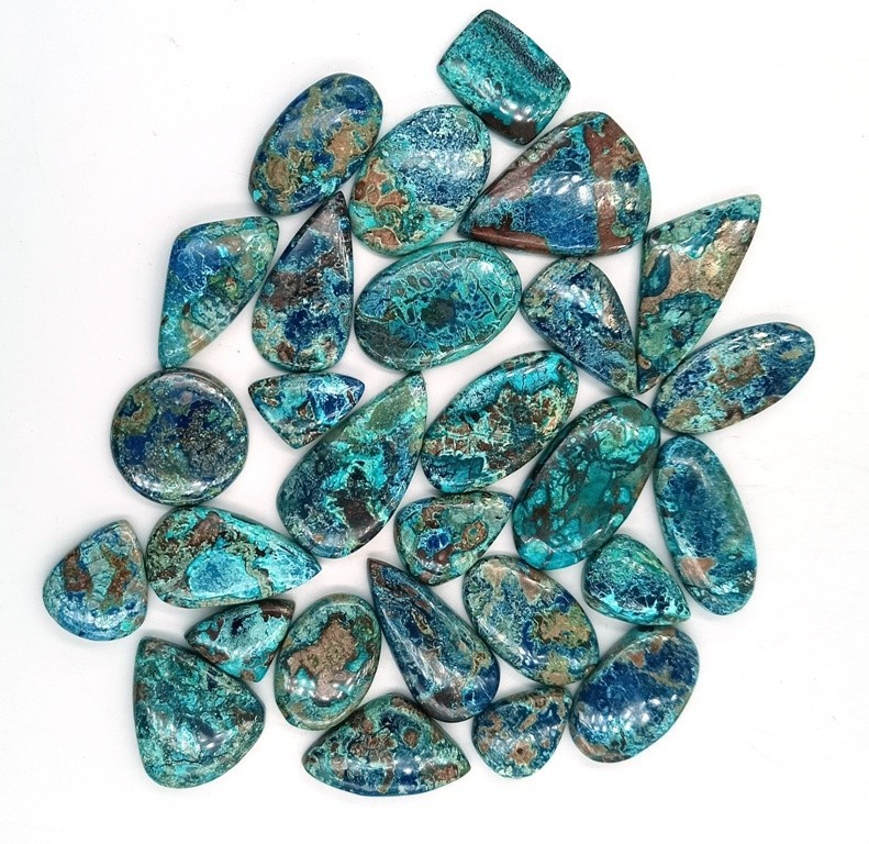 Natural Gemstone Shattuckite Cabochon For Making Jewelry Wholesale 71556