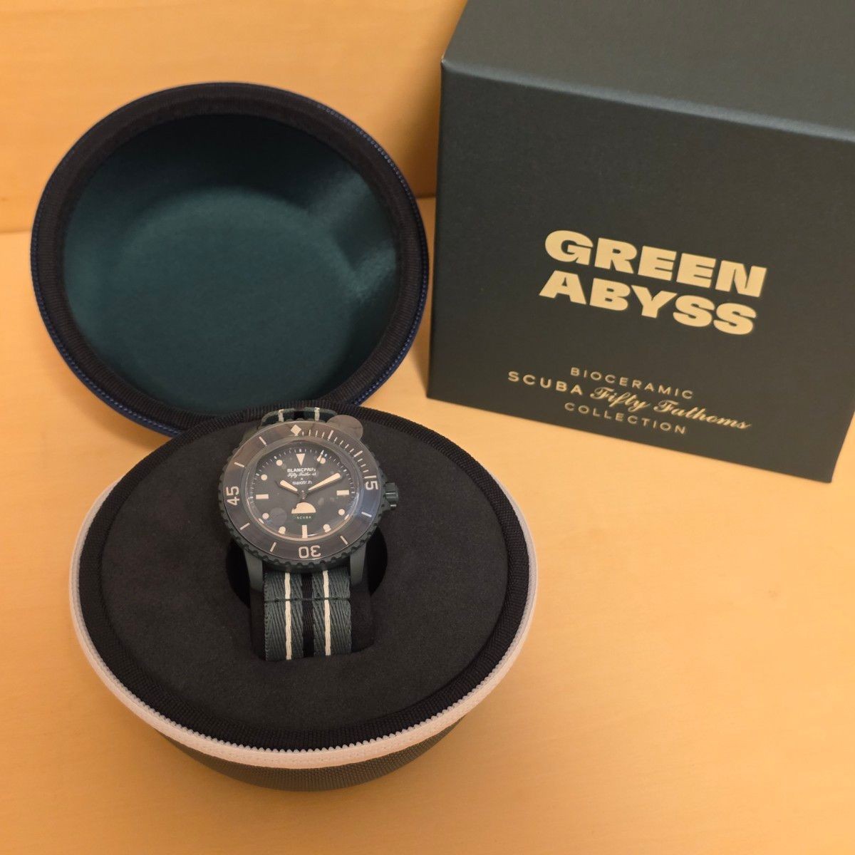[B1P] Swatch x Blancpain Fifty Fathoms Indian Ocean Green Watch [t4w]