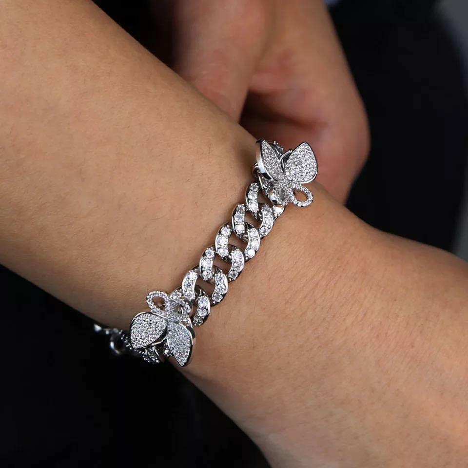 2 PIECE SET CUBAN ANKLET AND BRACELET