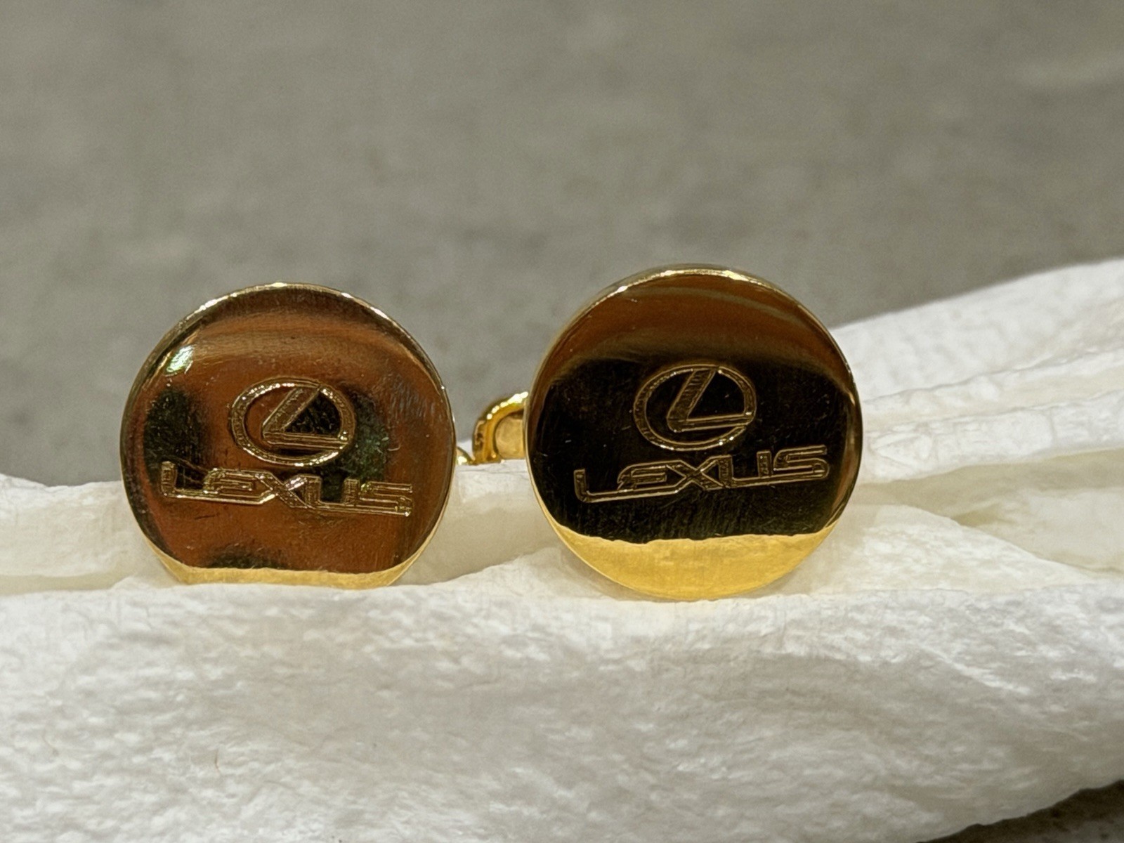 Gold Tone Lexus Cufflinks