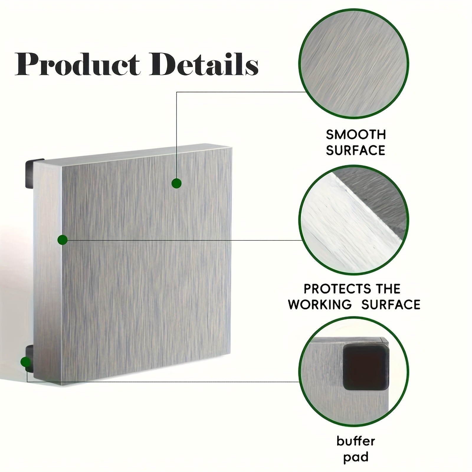 Steel Bench Block with Rubber Feet – For Jewelry Making & Metal Stamping