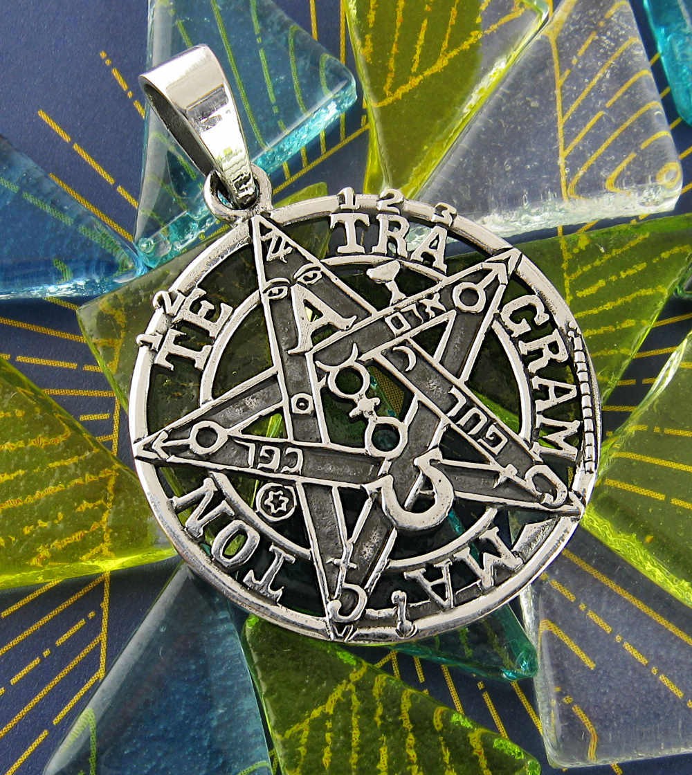 Tetragrammaton Yahweh HaShem Pendant ONLY No CHAIN Oxidized wh493