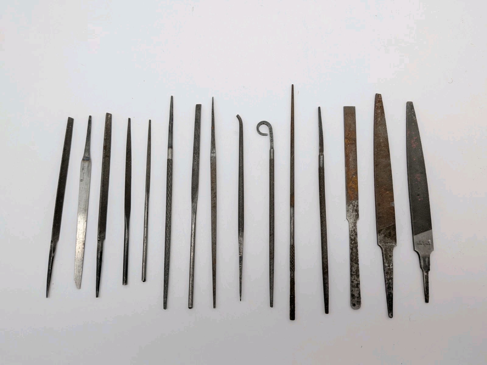 LOT OF 15: Vintage Jewelry Jeweler Watchmaker METAL FILES Swiss USA Mixed