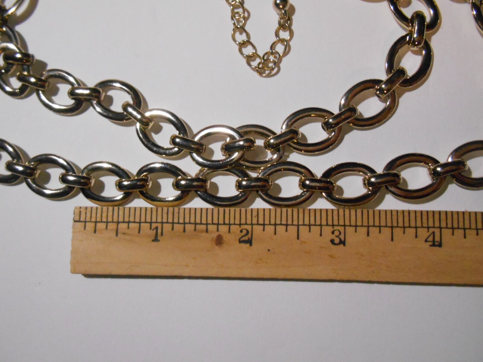 Ann Taylor Gold Tone Classic Chain Link Necklace 35″ Jewelry